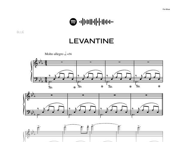 Opening bars of Levantine